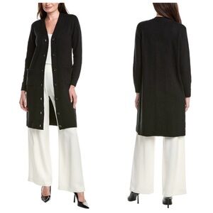 CAbi Black Long Knit Cardigan